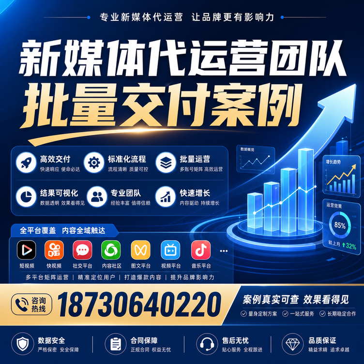琼中代运营公司多客户账号批量高效交付案例
